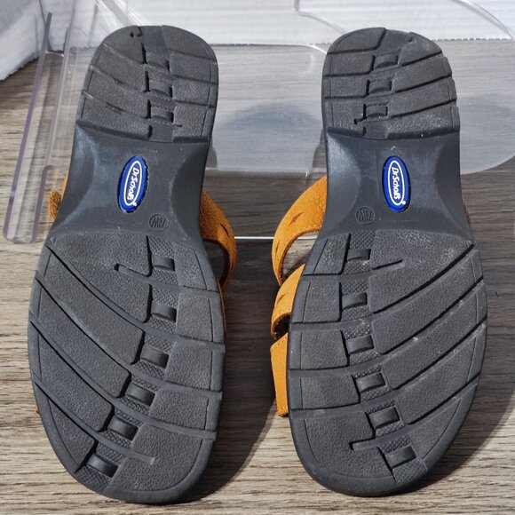 Dr. Scholl's Sandals suede women's size 7 1/2 brown Double Air-pillo insole - Picture 9 of 11
